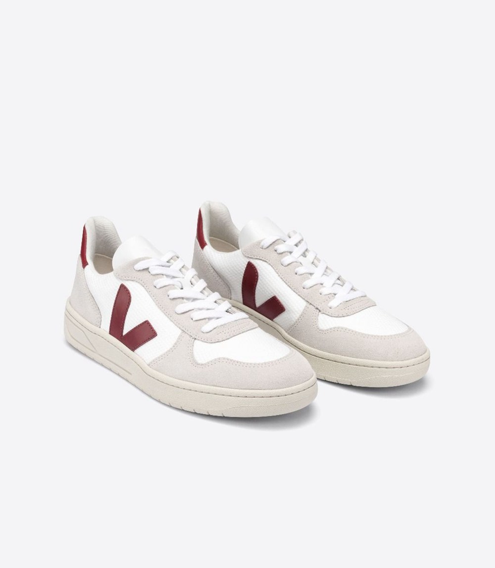 Veja Sneakers Mens - V-10 B-mesh - White/Beige - 1762JYBSK